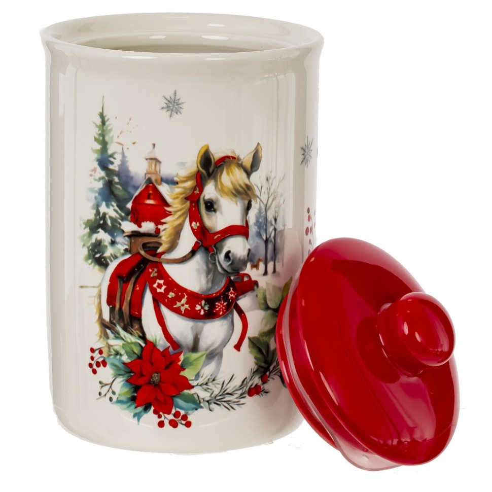 Ёмкость для сыпучих продуктов "Лошадь", 680 мл, L10 W10 H16,5 см