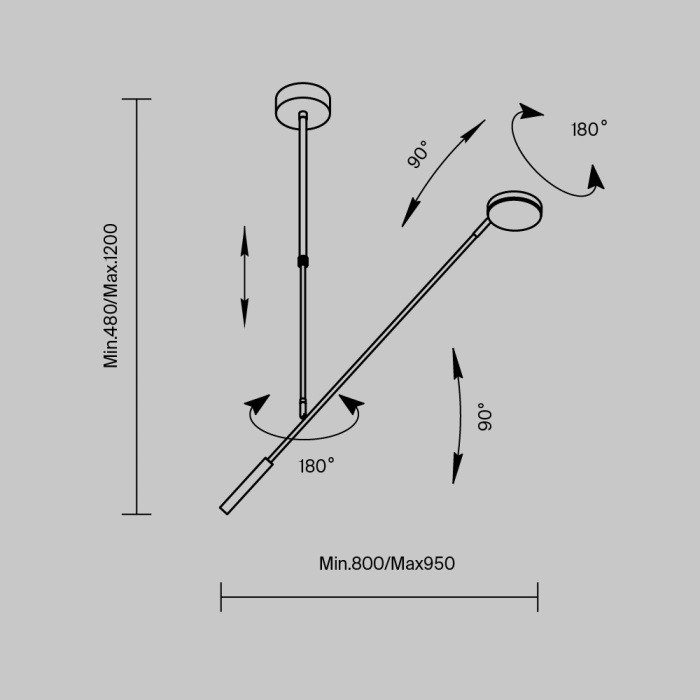 Подвесной светильник Fad MOD070CL-L8W3K Maytoni
