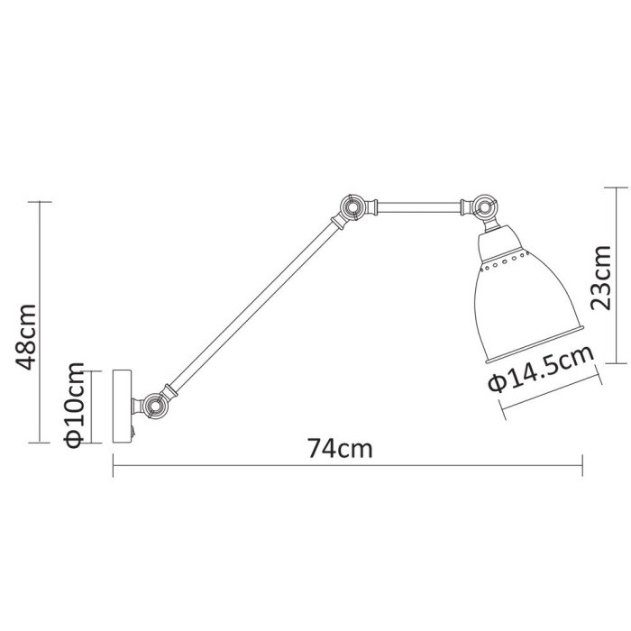 Бра Braccio A2055AP-1BK Arte Lamp