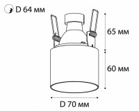Точечный светильник DL 3024 DL 3025 white Italline
