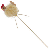 Изделие декоративное (вставка) "Курочка" (4*6,5*7) (блок 12 шт), L6,5 W4 H27 см, 2в.