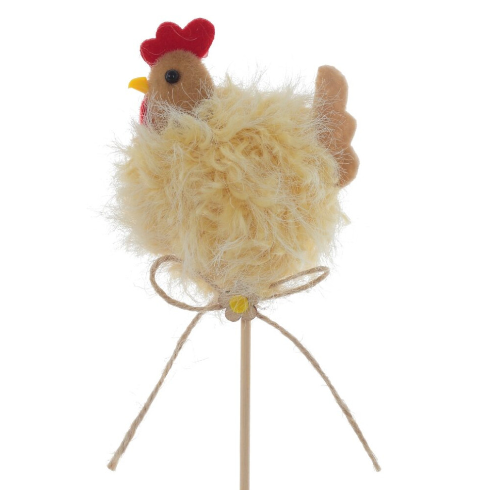 Изделие декоративное (вставка) "Курочка" (4*6,5*7) (блок 12 шт), L6,5 W4 H27 см, 2в.