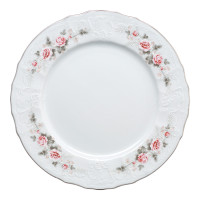 Набор тарелок 25см.6шт."Роза серая платина 5396021" Bernadotte