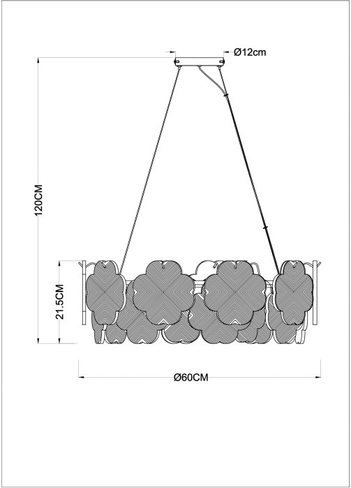Подвесная люстра Mallika A4077SP-7GO Arte Lamp