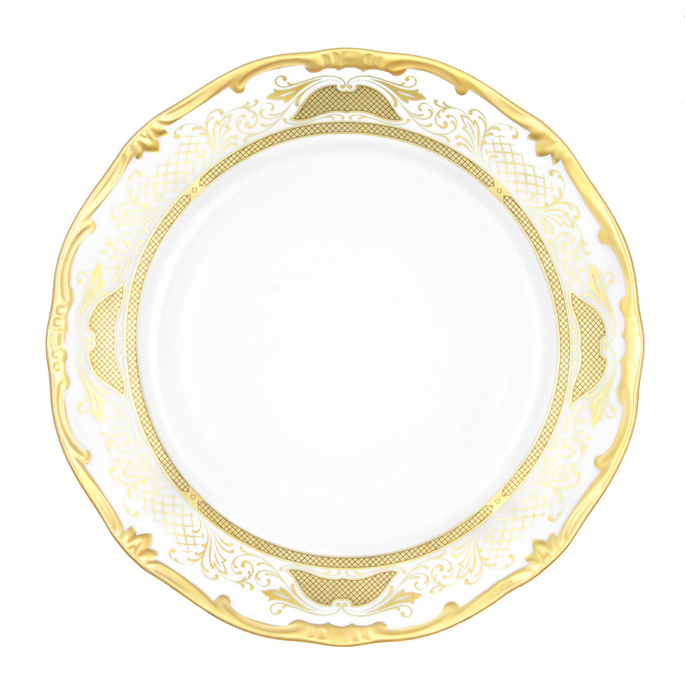 Набор тарелок 22см.6шт."Симфония золотая"