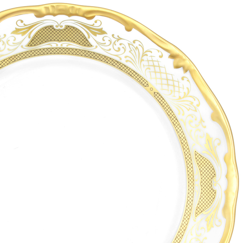 Набор тарелок 22см.6шт."Симфония золотая"
