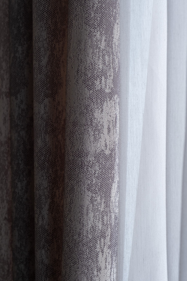 Портьера HOUSTON 275х260см серая