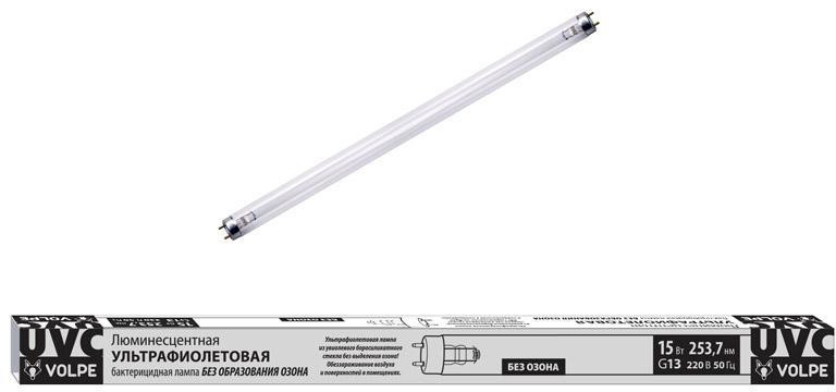 Лампочка люминесцентная EFL EFL-T8-15/UVCB/G13/CU/V Volpe