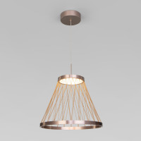 Подвесной светильник Cesta 40016/1 LED коричневый Eurosvet