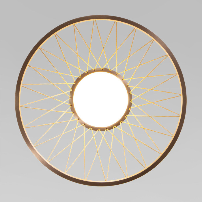 Подвесной светильник Cesta 40016/1 LED коричневый Eurosvet