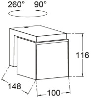Настенный светильник уличный TUBE LED W1938-1 Gr Oasis Light Настенный светильник уличный TUBE LED W1938-1 Gr Oasis Light