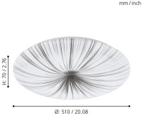 Потолочный светильник Nieves 98326 Eglo