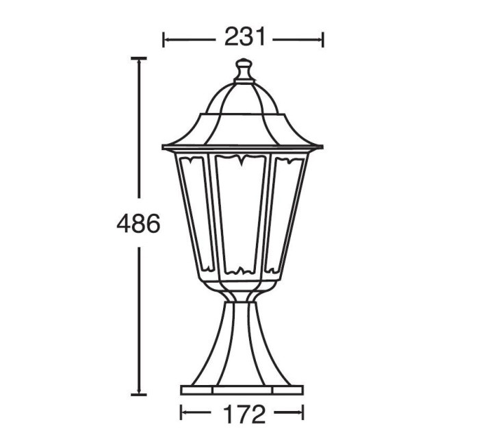 Наземный фонарь  79804M Gb Oasis Light