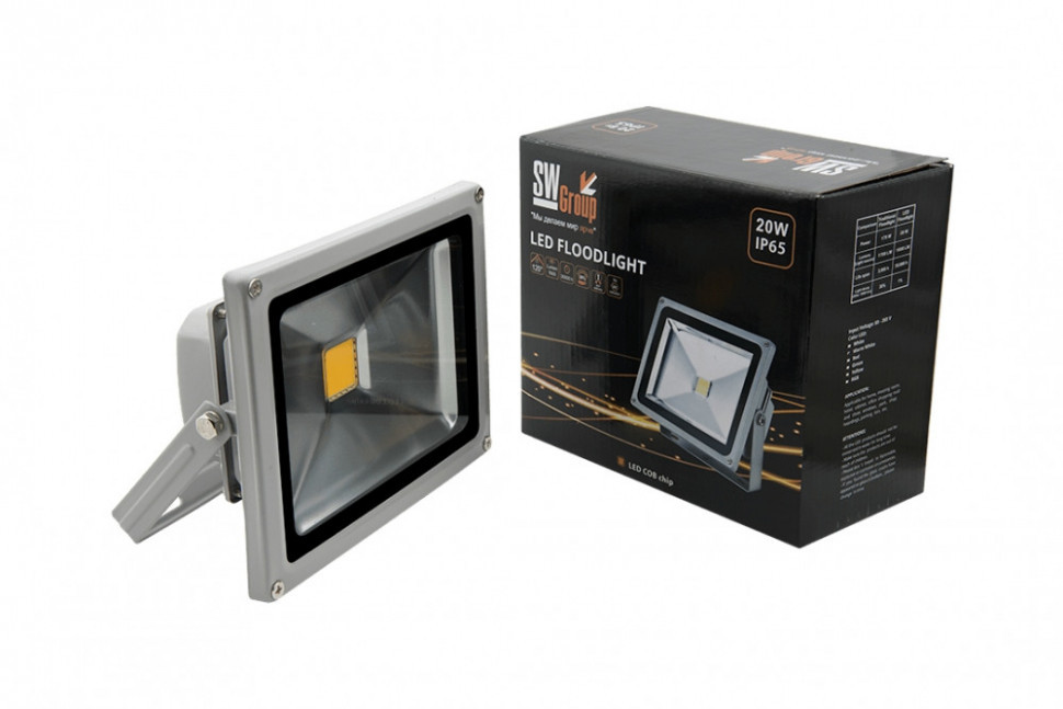 Прожектор уличный FL-COB-20-WW SWG