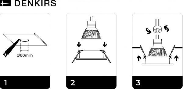 Точечный светильник Billum DK3020-CM Denkirs