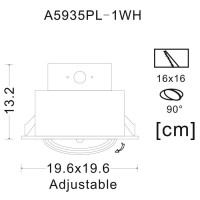 Точечный светильник Cardani Grande A5935PL-1WH Arte Lamp