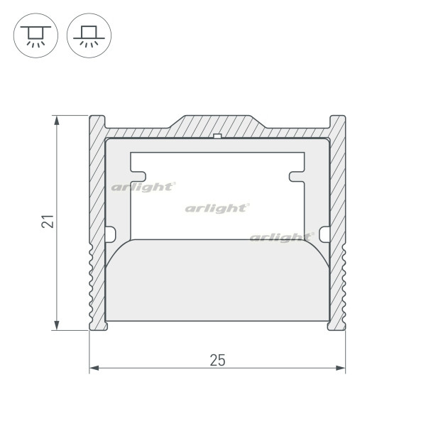 Профиль WPH 023291 Arlight