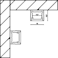 Профиль для светодиодной ленты LS LS.1613-W-R DesignLed