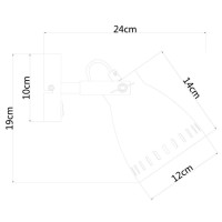 Спот Luned A2214AP-1SS Arte Lamp