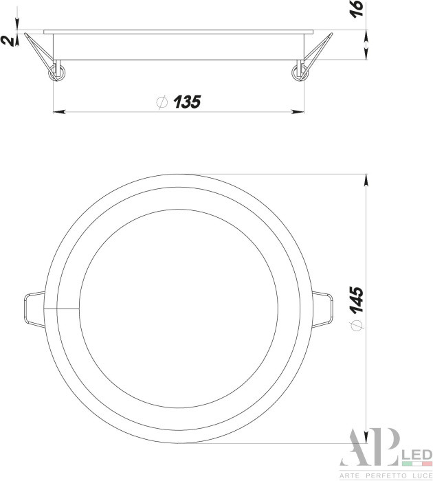 Точечный светильник Ingrid 3322.LDY12016/12W/6K APL LED
