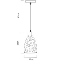 Подвесной светильник Lucido A4083SP-1SS Arte Lamp