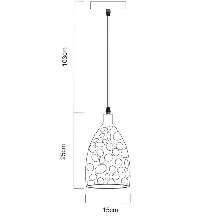 Подвесной светильник Lucido A4083SP-1SS Arte Lamp