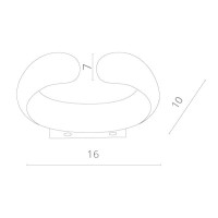 Настенный светильник Parentesi A1419AP-1WH Arte Lamp