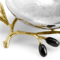 Салатник на ножке Michael Aram "Olive Branch", 11 см