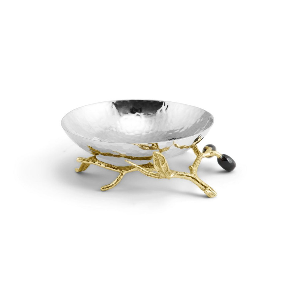 Салатник на ножке Michael Aram "Olive Branch", 11 см