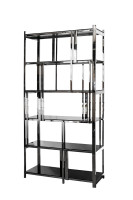 Стеллаж с черным стеклом Стеллаж с черным стеклом