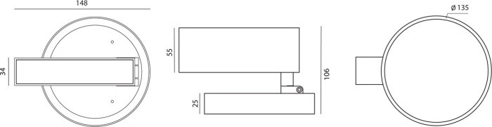 Трековый светильник Luna DL18791/Black Bronze 24W Donolux