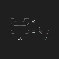 Настенный светильник DOS AP DOS G NE CR Vistosi