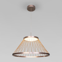 Подвесной светильник Cesta 40017/1 LED коричневый Eurosvet