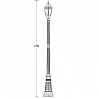 Наземный фонарь  91209L Gb Oasis Light