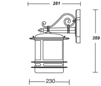 Настенный фонарь уличный TOKIO 68302/02 Bl opal Oasis Light