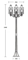 Наземный фонарь LUCERNA 84808B/02 Bl Oasis Light
