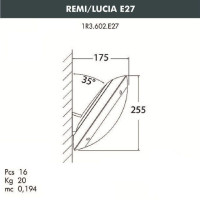 Настенный светильник уличный Lucia 1R3.602.000.WYE27 Fumagalli Настенный светильник уличный Lucia 1R3.602.000.WYE27 Fumagalli