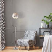 Торшер Cedro 01100/1 серебряный / хром Bogate's