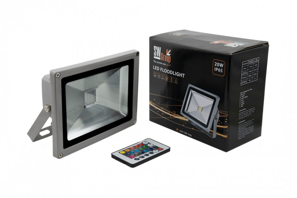 Прожектор уличный FL-COB-20-RGB SWG