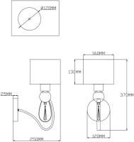 Бра Dark V2583-1W Moderli Бра Dark V2583-1W Moderli