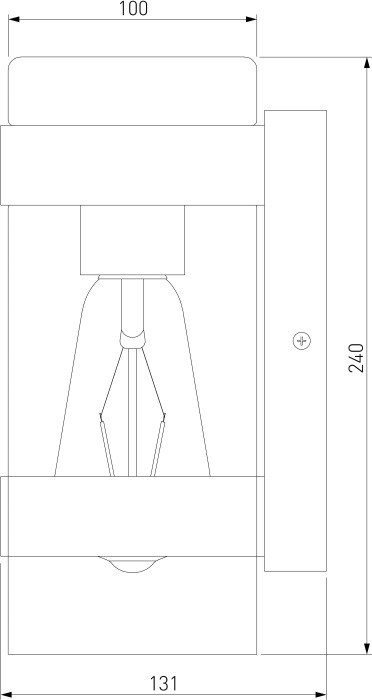 Настенный светильник уличный Falcon 35167/D черный Elektrostandard