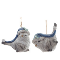 Фигурка декоративная подвесная "Птичка",   L9,5 W5 H8 см, 2в.