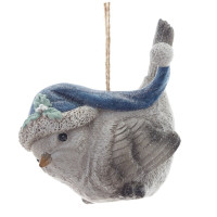 Фигурка декоративная подвесная "Птичка",   L9,5 W5 H8 см, 2в.