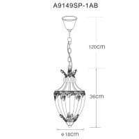 Подвесной светильник Brocca A9149SP-1AB Arte Lamp