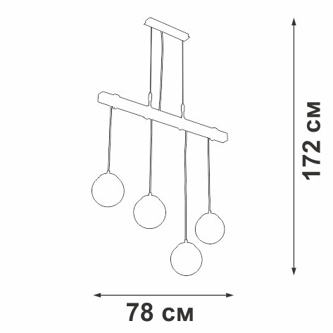 Подвесной светильник V4716-7/4S Vitaluce