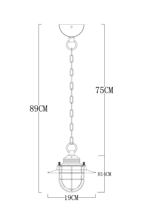 Подвесной светильник Lanterna A4579SP-1AB Arte Lamp