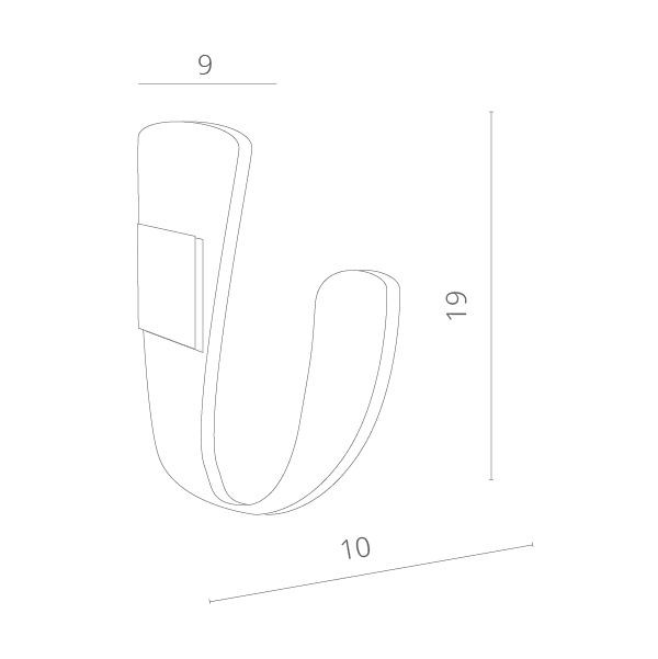 Настенный светильник Virgola A1418AP-1WH Arte Lamp