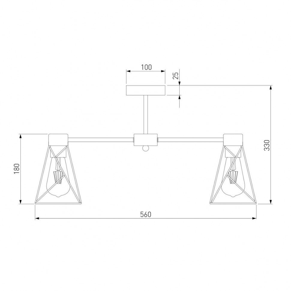 Потолочная люстра Eurosvet Trappola 70107/5 белый