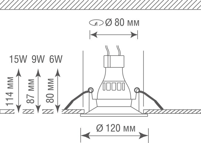 Точечный светильник Decoro DL209G Donolux