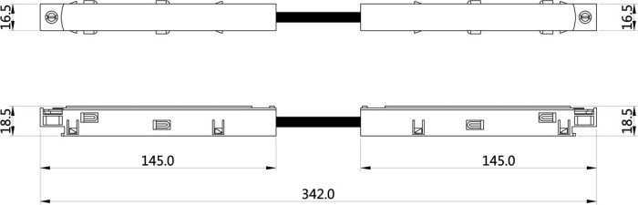 Коннектор гибкий SPACE-Track system Connector 90 W Donolux